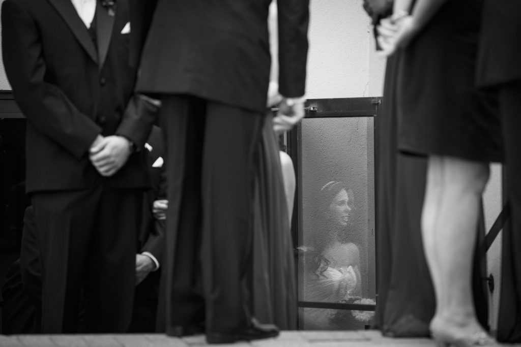 Best Wedding Photography Toronto: Bride, reflection,